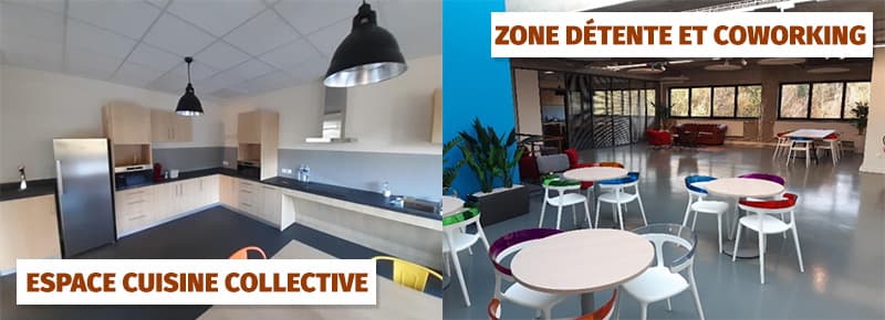 Espace détente et coworking