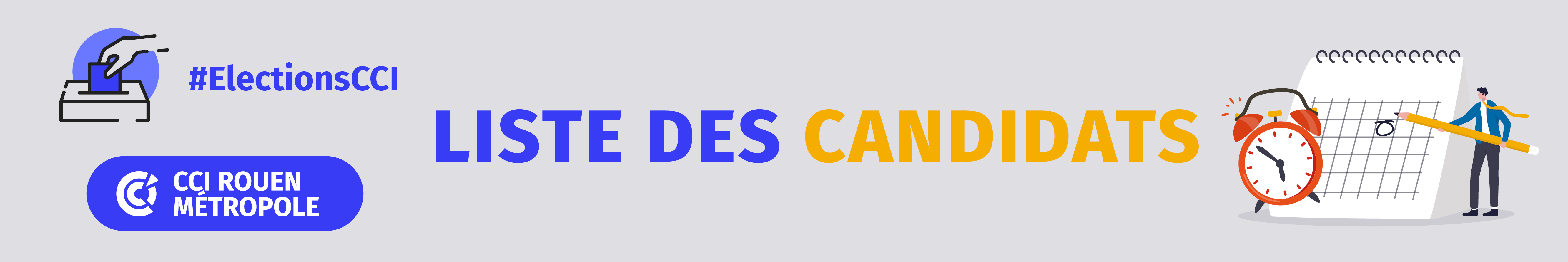 Liste des candidats