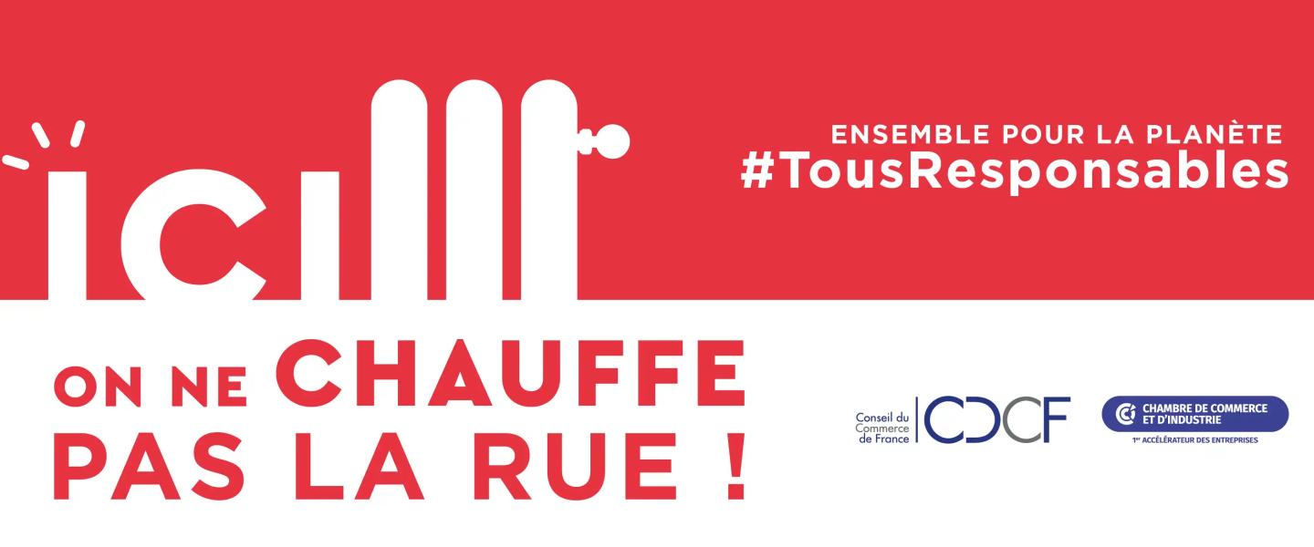 Bannière Ici on ne chauffe pas la rue